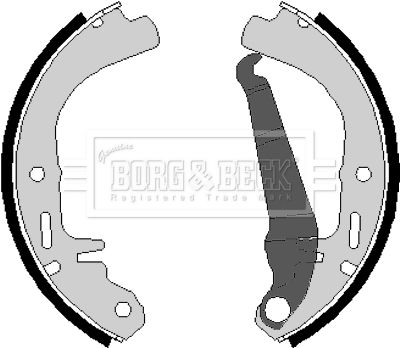 BORG & BECK Комплект тормозных колодок BBS6076